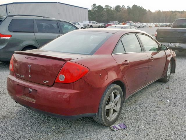 1G2ZH57N494128329 - 2009 PONTIAC G6 GT BURGUNDY photo 4