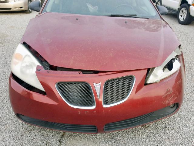 1G2ZH57N494128329 - 2009 PONTIAC G6 GT BURGUNDY photo 9