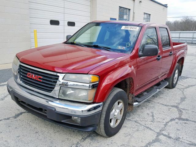 1GTDT136968308177 - 2006 GMC CANYON MAROON photo 2