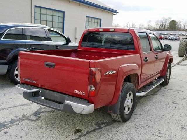 1GTDT136968308177 - 2006 GMC CANYON MAROON photo 4