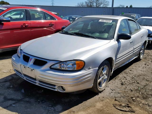 1G2NF52E92M704370 - 2002 PONTIAC GRAND AM S SILVER photo 2