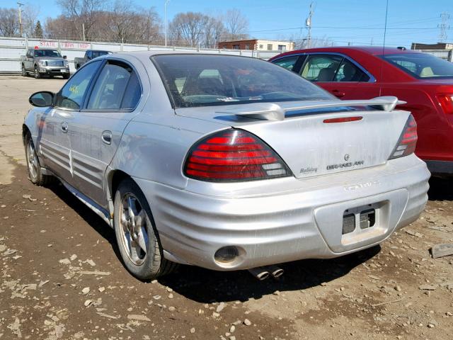 1G2NF52E92M704370 - 2002 PONTIAC GRAND AM S SILVER photo 3