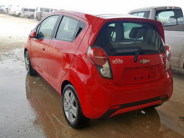 KL8CB6S9XDC557243 - 2013 CHEVROLET SPARK LS RED photo 3