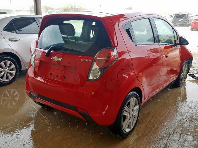 KL8CB6S9XDC557243 - 2013 CHEVROLET SPARK LS RED photo 4