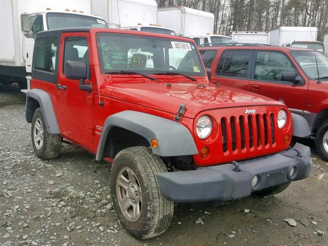 1C4AJWAG9CL151955 - 2012 JEEP WRANGLER S RED photo 1