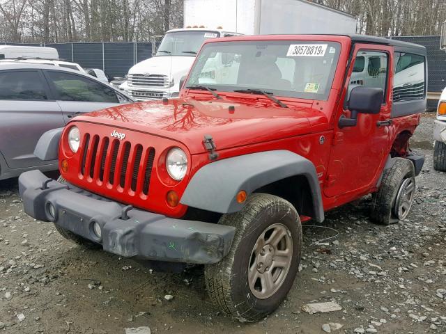 1C4AJWAG9CL151955 - 2012 JEEP WRANGLER S RED photo 2