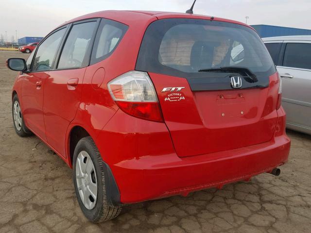 JHMGE8H33CS008470 - 2012 HONDA FIT RED photo 3