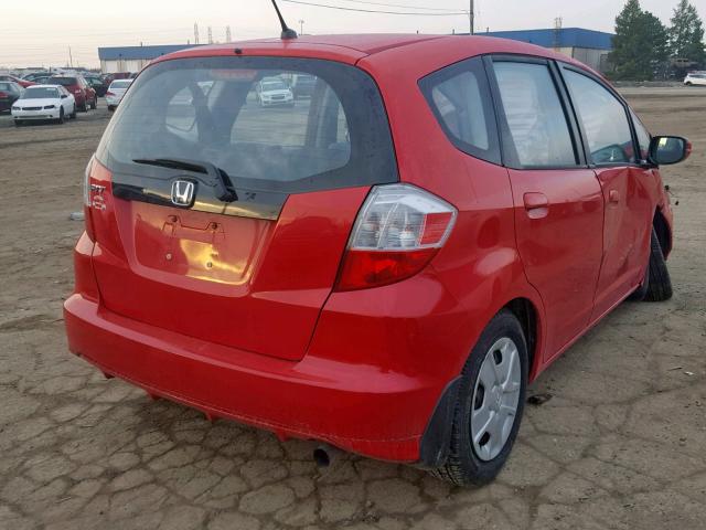 JHMGE8H33CS008470 - 2012 HONDA FIT RED photo 4