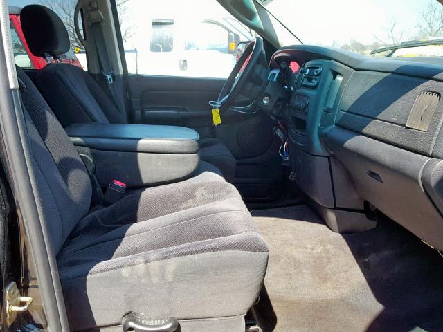 3D7KA28C94G109175 - 2004 DODGE RAM 2500 S შავი ფოტო 5