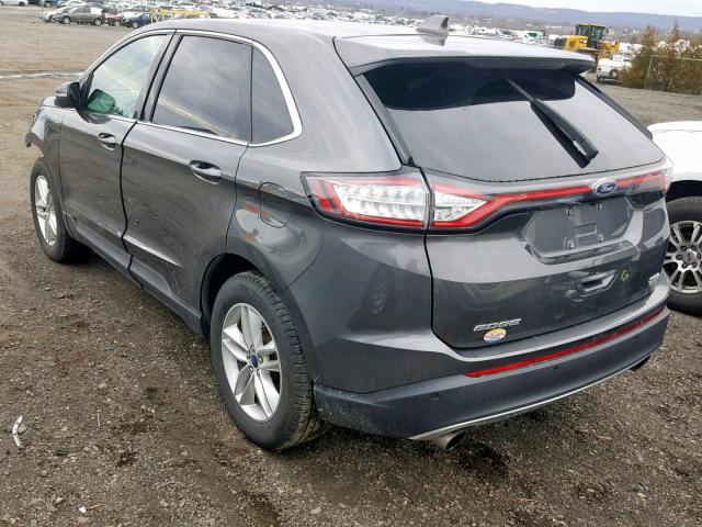 2FMPK4J94GBC62265 - 2016 FORD EDGE SEL GRAY photo 3