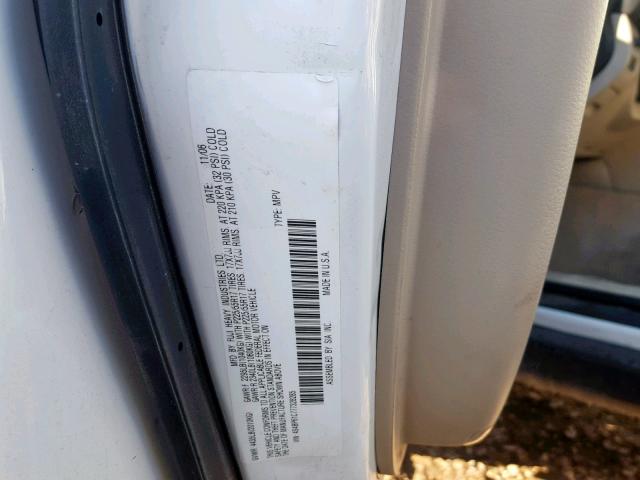 4S4BP61C777328285 - 2007 SUBARU LEGACY OUT TWO TONE photo 10