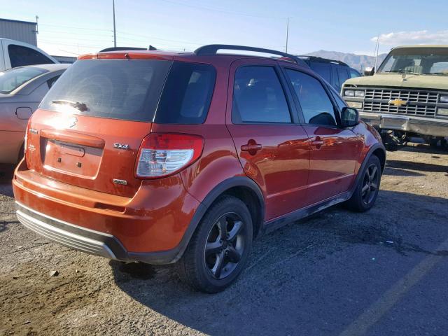 JS2YB413675104878 - 2007 SUZUKI SX4 ORANGE photo 4