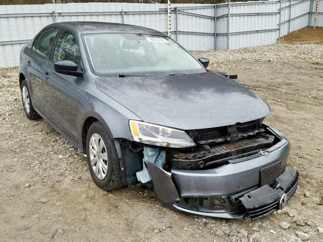 3VW2K7AJ6DM301553 - 2013 VOLKSWAGEN JETTA BASE GRAY photo 1