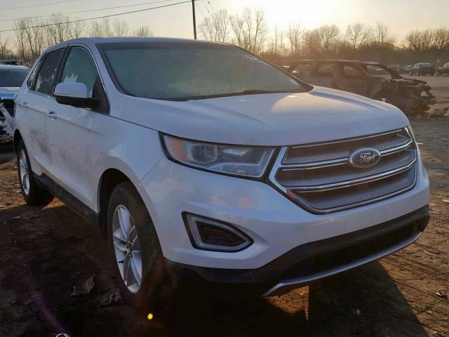 2FMPK4J90HBC28681 - 2017 FORD EDGE SEL WHITE photo 1