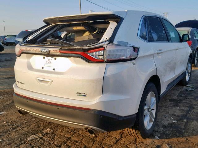 2FMPK4J90HBC28681 - 2017 FORD EDGE SEL WHITE photo 4