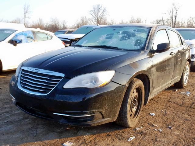 1C3CCBAB0CN282457 - 2012 CHRYSLER 200 LX BLACK photo 2