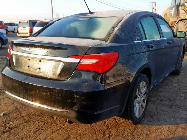 1C3CCBAB0CN282457 - 2012 CHRYSLER 200 LX BLACK photo 4