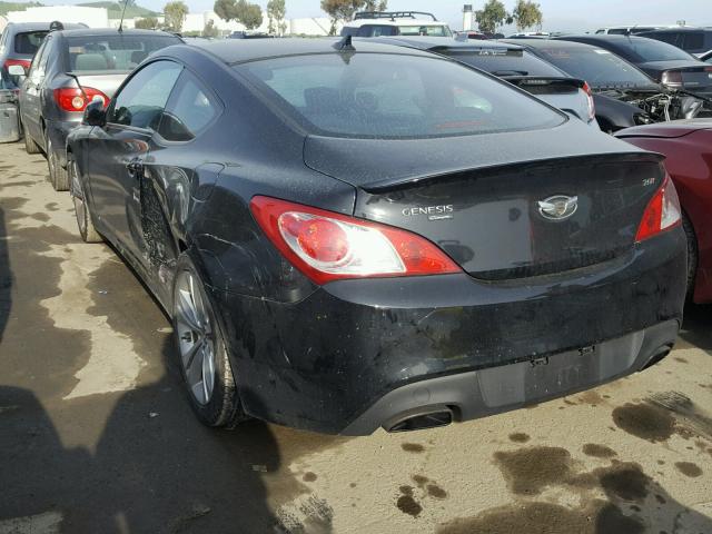 KMHHT6KD1AU041207 - 2010 HYUNDAI GENESIS CO BLACK photo 3