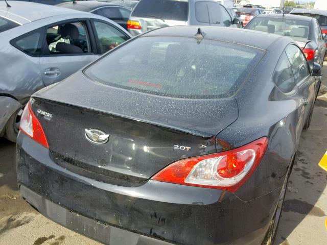 KMHHT6KD1AU041207 - 2010 HYUNDAI GENESIS CO BLACK photo 4