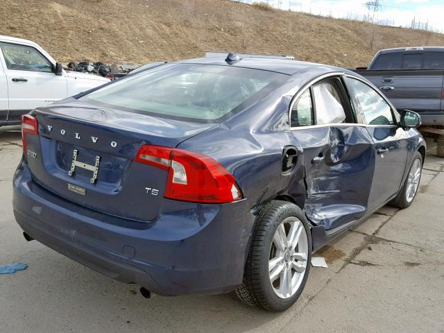 YV1622FS6C2110997 - 2012 VOLVO S60 T5 BLUE photo 4