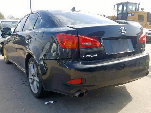 JTHBK262372031327 - 2007 LEXUS IS 250 SILVER photo 3