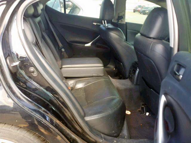 JTHBK262372031327 - 2007 LEXUS IS 250 SILVER photo 6