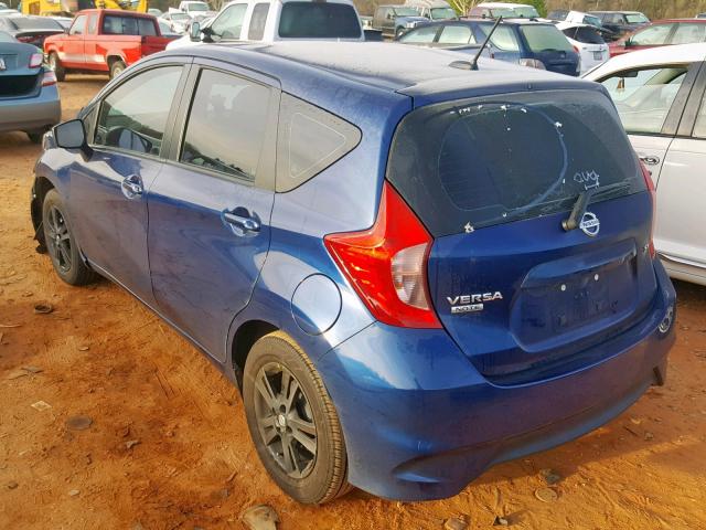 3N1CE2CPXJL354456 - 2018 NISSAN VERSA NOTE BLUE photo 3