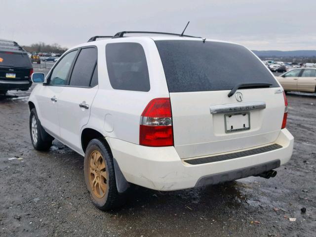 2HNYD18613H552848 - 2003 ACURA MDX TOURIN WHITE photo 3