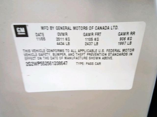 2G2WP552561208647 - 2006 PONTIAC GRAND PRIX SILVER photo 10