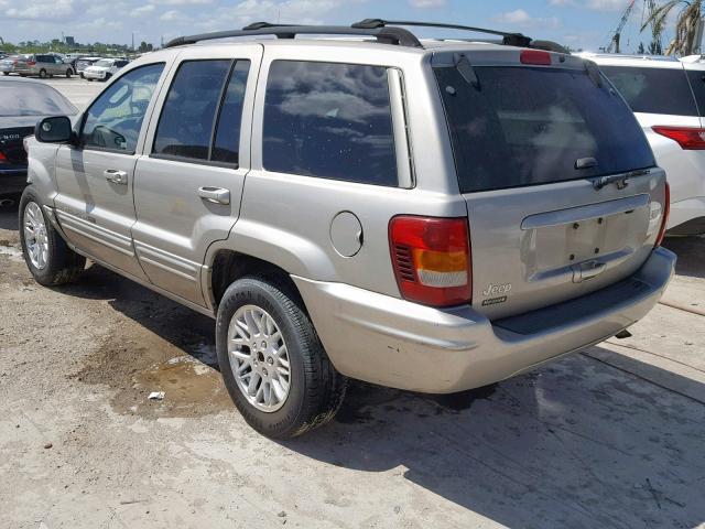 1J4GX58SX4C176906 - 2004 JEEP GRAND CHER SILVER photo 3