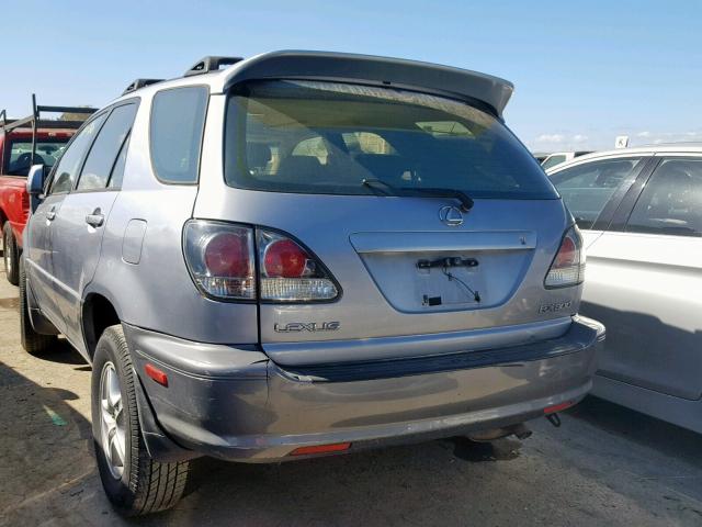 JTJHF10U730299224 - 2003 LEXUS RX 300 BLUE photo 3