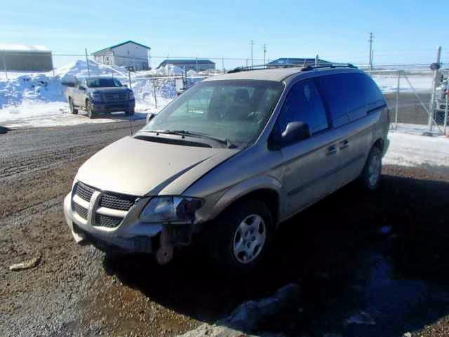 1B4GP45R02B697683 - 2002 DODGE CARAVAN SP GRAY photo 2