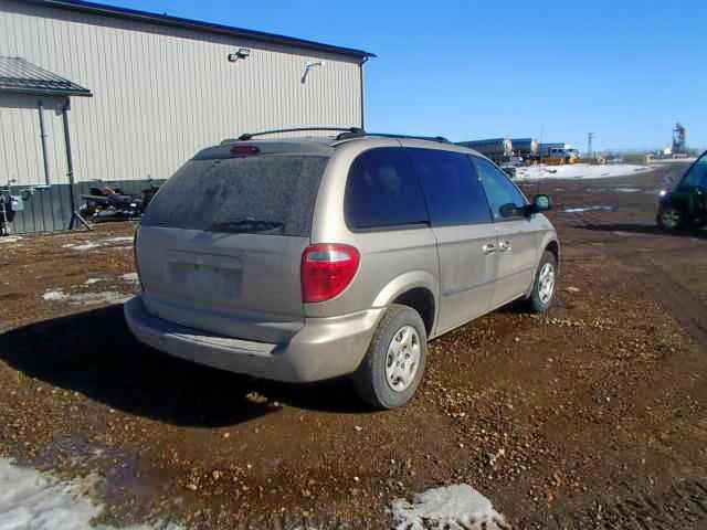 1B4GP45R02B697683 - 2002 DODGE CARAVAN SP GRAY photo 4