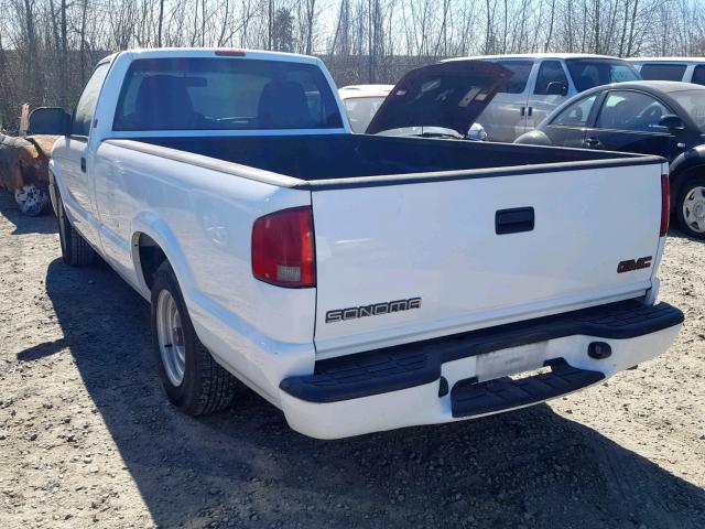 1GTCS14H138156809 - 2003 GMC SONOMA WHITE photo 3