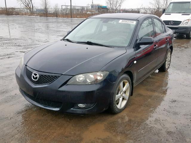 JM1BK123061537860 - 2006 MAZDA 3 S BLACK photo 2