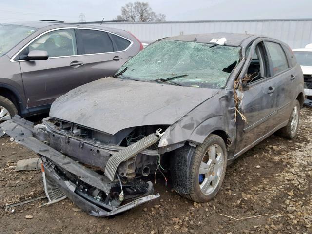 1FAHP37N17W126043 - 2007 FORD FOCUS ZX5 GRAY photo 2