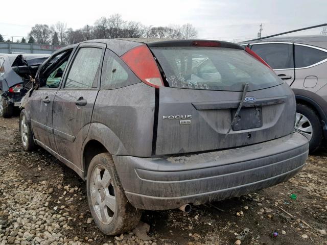 1FAHP37N17W126043 - 2007 FORD FOCUS ZX5 GRAY photo 3