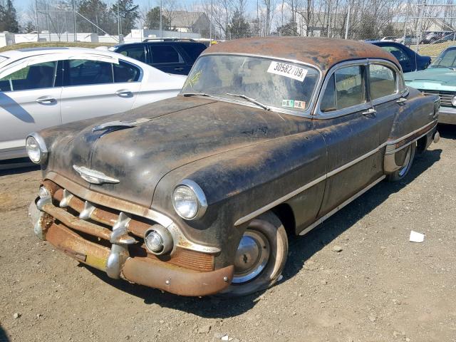 C53T166558 - 1953 CHEVROLET SEDAN BLACK photo 2