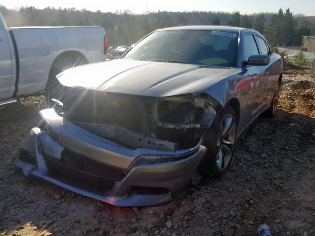 2C3CDXHG6FH832060 - 2015 DODGE CHARGER SX SILVER photo 2