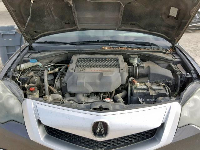 5J8TB1H57BA000590 - 2011 ACURA RDX TECHNO GRAY photo 7