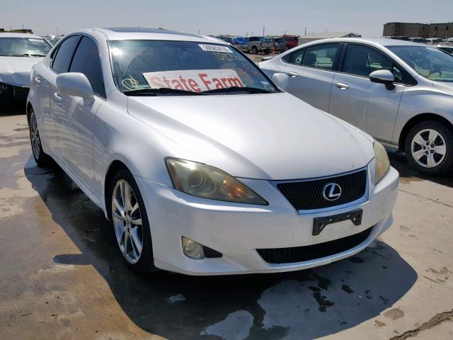 JTHBK262585084577 - 2008 LEXUS IS 250 WHITE photo 1