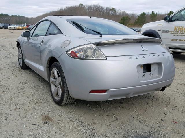 4A3AK24F96E045858 - 2006 MITSUBISHI ECLIPSE GS SILVER photo 3