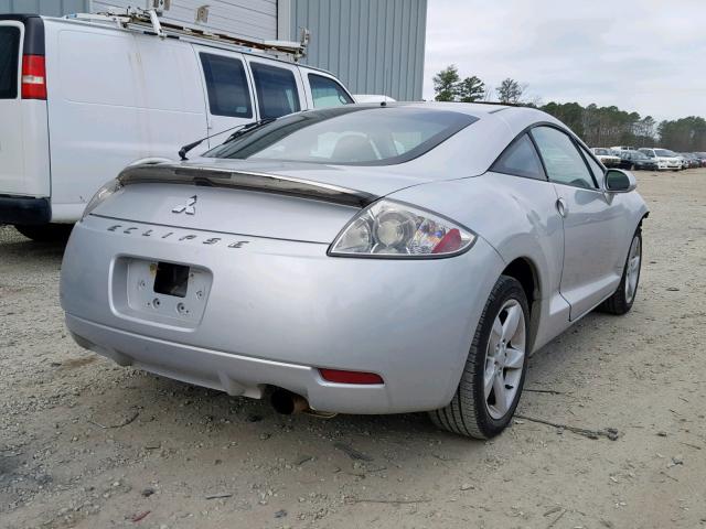 4A3AK24F96E045858 - 2006 MITSUBISHI ECLIPSE GS SILVER photo 4