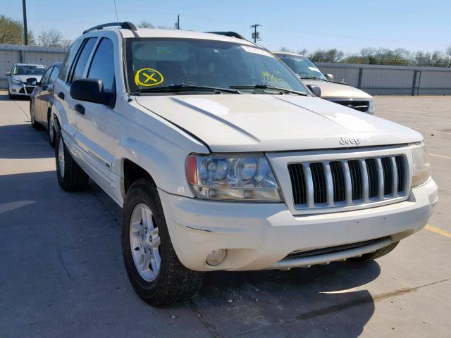 1J4GX48N54C409255 - 2004 JEEP GRAND CHER WHITE photo 1