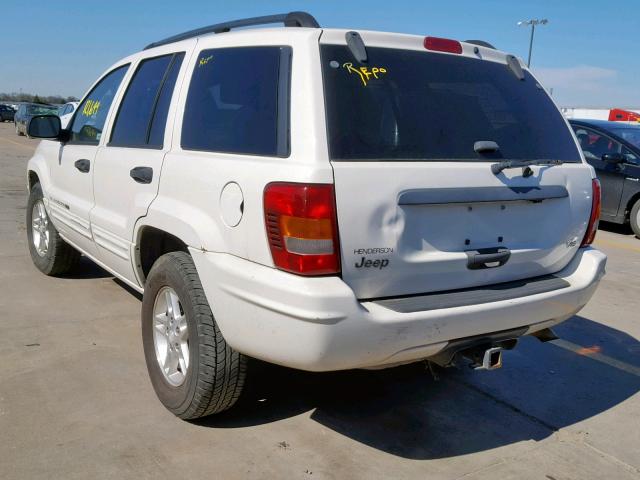 1J4GX48N54C409255 - 2004 JEEP GRAND CHER WHITE photo 3