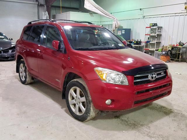 JTMBK31V686037187 - 2008 TOYOTA RAV4 LIMIT RED photo 1