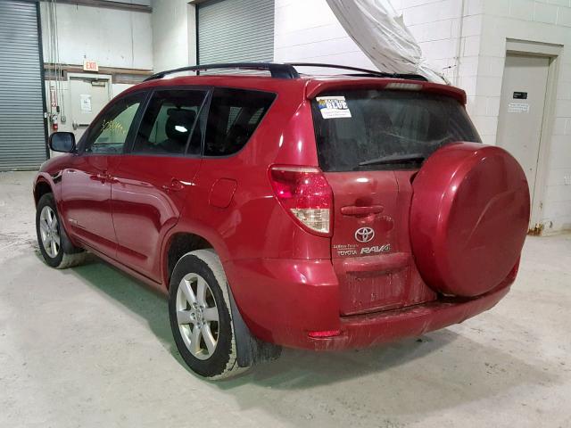 JTMBK31V686037187 - 2008 TOYOTA RAV4 LIMIT RED photo 3