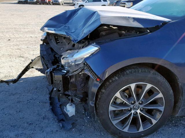 4T1BK1EB2JU285020 - 2018 TOYOTA AVALON XLE BLUE photo 9