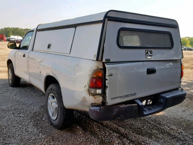 5TBJN32164S447683 - 2004 TOYOTA TUNDRA WHITE photo 3