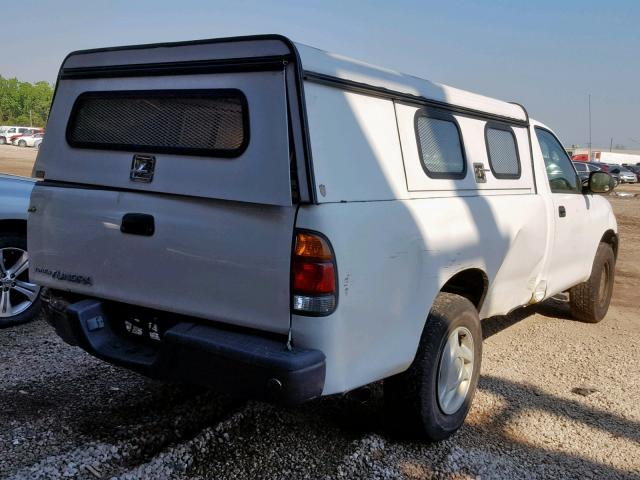 5TBJN32164S447683 - 2004 TOYOTA TUNDRA WHITE photo 4